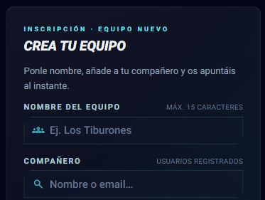 Crea tu equipo
