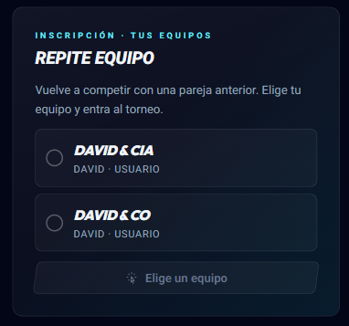 Repite equipo